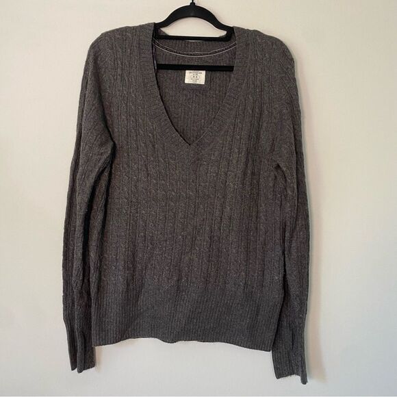H&M L.O.G.G. Grey Sweater - XL V-Neck - Picture 1 of 5
